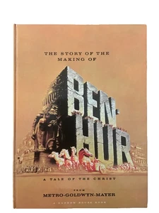 The Story of the Making of Ben-Hur MGM Book w/ Fold Out Poster 1959 HC Pristine - Imagen 1 de 3