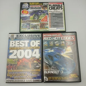 3 x Action Replay Cheat Discs Playstation 2 PS2 Spielbar Cheats Retro - Bild 1 von 13