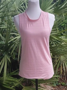 Zyia Athletic Top XS Pink Laser Cut Semi Sheer High Neck Stretch Active Chill - Bild 1 von 18