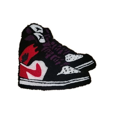 Nike Air Jordan Retro 1 Handmade Tufted Custom Rug 17x21 In - Image 1 of 2