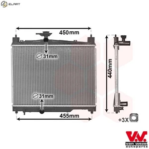 RADIATOR ENGINE COOLING 53002251 FOR TOYOTA 2SZ-FE 1.3L 1SZ-FE 1.0L 4cyl ECHO - Picture 1 of 9