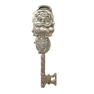 Longaberger Pewter Santa Key Christmas Ornament 2002 #77382 New - Picture 1 of 11