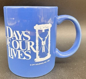 Vintage Days of Our Lives Soap Opera Blue Coffee Mug Cup 1996 - Picture 1 of 8