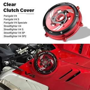 For Ducati Panigale V4 V4 Speciale Streetfighter V4 Clear Clutch Protect Cover - Bild 1 von 11