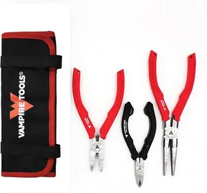 Juego de extractores de tornillos VAMPLIERS VT-001-S3DP 7,5"" nariz larga, mini alicates de 6,25"", 5 - Imagen 1 de 14