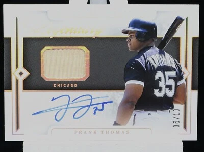 2024 Panini National Treasures Frank Thomas Legendary Lumber Auto Gold #06/10 - Image 1 of 2