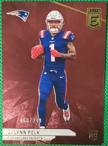 Ja'Lynn Polk/249 2024 Panini Donruss Elite Rojo Novato RC Patriots SP - Imagen 1 de 2