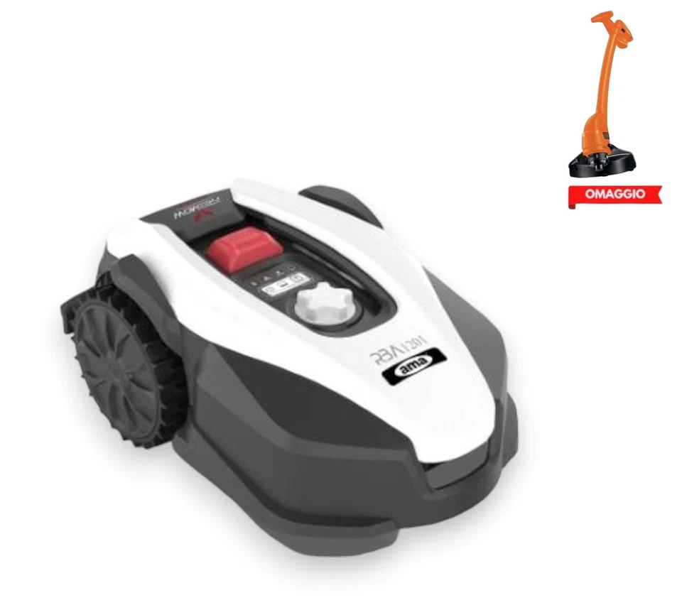 Robot Tondeuse ama Freemow rba 1201 Jusqu'À 1200 Mq Thread Périmètre + Gratuit - Photo 1/1