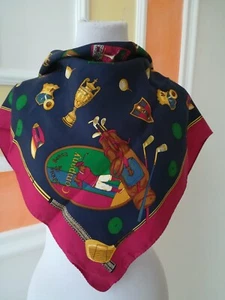 Foulard, Schal Seide Vintage Polo - Bild 1 von 6
