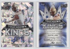 2021 Leaf Metal Draft Silver Crystals /50 Hunter Long #TK-HL1 Rookie Auto RC