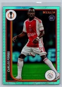 2024 Topps Merlin Soccer Carlos Forbes Aqua Prizm RC Insert  - Picture 1 of 2