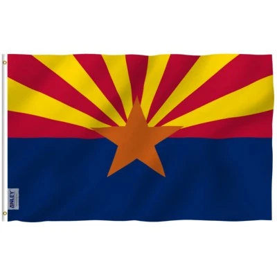 Anley Fly Breeze 3x5 Foot Arizona State Flag - Arizona AZ State Flags Polyester - Image 1 of 4