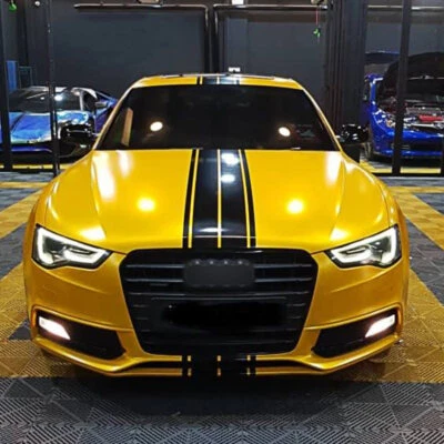 Custom Hood Sport Rally Racing Vinyl Decal Stripes For Audi A3 A4 A5 S5 RS5 A6 - Image 1 of 4