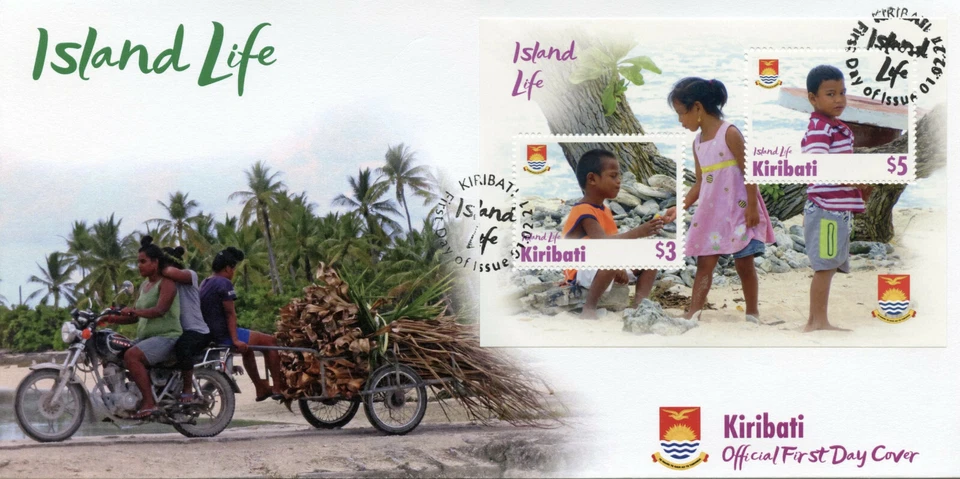 Kiribati Cultures Stamps 2021 FDC Island Life Landscapes Traditions Nature 1v MS - Image 1 of 1
