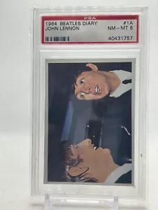 1964 Topps Beatles Diary John Lennon #1A – PSA 8 - Picture 1 of 2