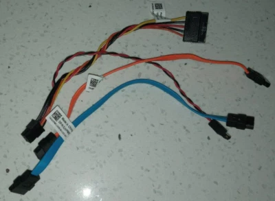 Dell Optiplex 3040/3050/7040/7050 SFF Data Cables Set JVPMX HG2F3 3PC1W SATA - Image 1 of 4
