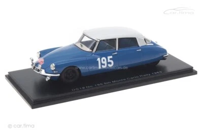 Citroen DS19 Rallye Monte Carlo 1963 Neyret/Terramorsi Spark 1:43 S5533 - Immagine 1 di 4