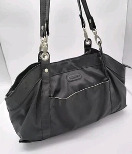 BAGGALLINI Handbag Hampton Tote BAG Medium-LG Black Multi Pocket Shoulder Purse - Picture 1 of 19