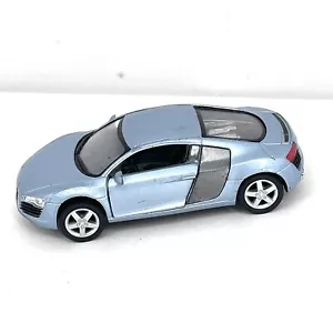 Kinsmart Diecast Cars Audi R8 1/36 Scale 2009 KT5315 Light Blue Pull Back Car - Picture 1 of 7
