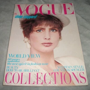 VOGUE MAGAZINE March 1985 40TH BIRTHDAY GIFT Vintage 1980s Fashion Lindbergh UK - Picture 1 of 24