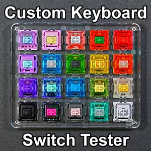 ENTHUSIAST Mechanical Keyboard Switch Tester Samples - CHOOSE YOUR OWN SWITCHES! - Picture 1 of 38