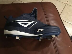 New Women’s 3N2 Navy White Rally Metal PT Fastpitch Softball Cleats Size 8.5