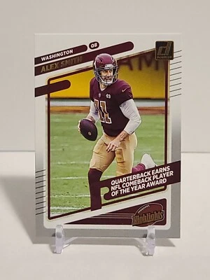 2021 Donruss - Alex Smith - Highlights SP - Washington Football Team - Image 1 of 2