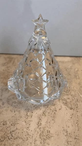 Vintage Cristal d'Arque Klar Kristall Weihnachten Teelicht Windlichter Kerzenhalter - Bild 1 von 10