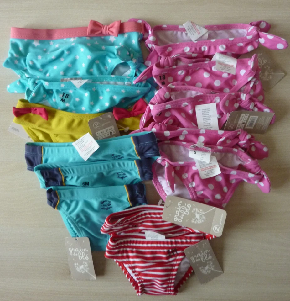 Lot de 14 maillots de bain bébé neuf - Photo 1/4
