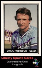 1982 TCMA Craig Robinson #29 Authentic Autographed Card Richmond Braves