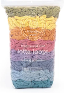 Friendly Loom | Lotta Loops - 7” Traditional-Sized Botanical Themed Potholder We - Picture 1 of 12