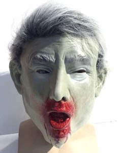 Halloween Mask Dead Donald Trump Zombie Ex Presidents Latex Fancy Dress - Picture 1 of 4
