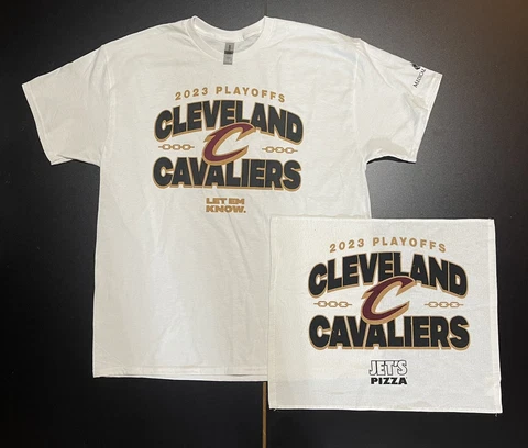 2023 CLEVELAND CAVALIERS CAVS PLAYOFFS T-Shirt & Rally Towel SGA XL Gildan Game2 Cover