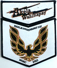 Oa Akela Wahinapay 232 Bsa Caddo Area 2022 Noac 2-Patch Smokey Bandit Contingent