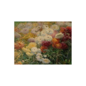 Leinwanddruck auf Papier Poster oder Gemälde Gustave Caillebotte Chrysanthemums in th - Bild 1 von 2