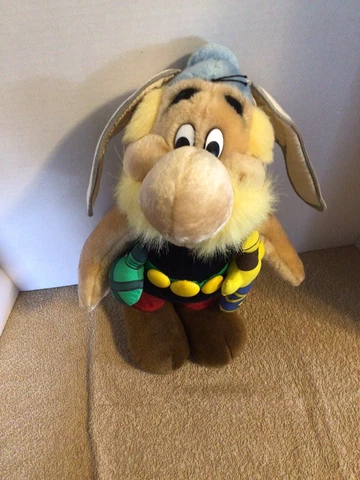 Vtg ASTERIX Gaul Cartoon Stuffed 13 in Doll Germany Michael Muhleck 1994NewTag ⚡ Cover