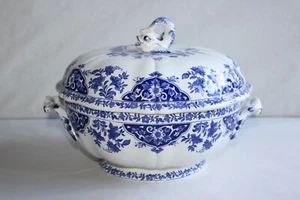 Soupière en faïence de Gien décor Delft - Imagen 1 de 8