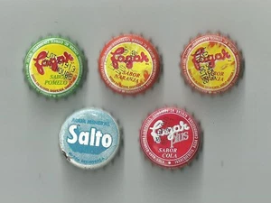5 URUGUAY SODA & WATER CROWN CAPS FAGAR SALTO - Picture 1 of 1