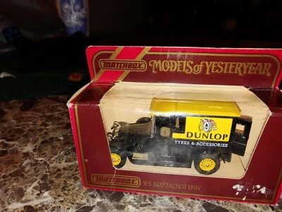 Matchbox 1/47 Models of Yesteryear Matchbox Cars Y-5 1927 Talbot Van Dunlop 1984 - Image 1 of 3