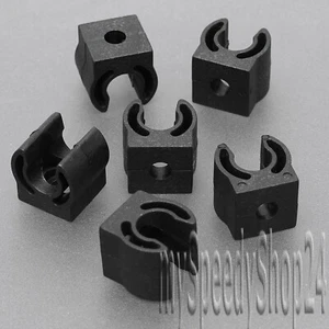 10 x Universal Bremsleitung Halteklammern Bremsschlauch Halter für Kfz Motorrad - Bild 1 von 1