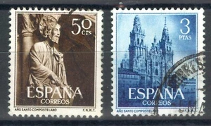 ESPAÑA - AÑO 1954 - EDIFIL 1130/31 - AÑO SANTO COMPOSTELANO - USADOS - Imagen 1 de 2
