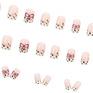 24Pcs Short Square Head False Nail Art Full Cover Detachable Artificial Nails - Bild 1 von 6