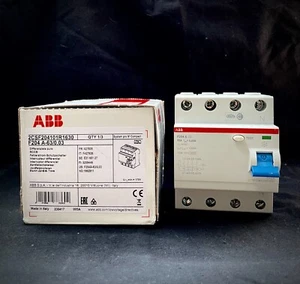 ABB F204 A-63/0,03 4polig 30 mA FI-Schutzschalter 2CSF204101R1630 - Bild 1 von 2
