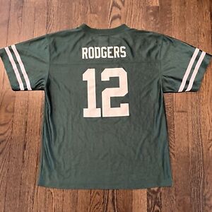 Green Bay Packers Aaron Rodgers Jersey Kids Size XL 18/20 Green