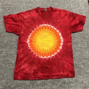 Camiseta Tie dye Vintage Años 90 Yunque Roja Naranja Hecha en EE. UU. 100% Algodón XL Grunge - Imagen 1 de 10