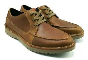 Oxford Clarks Vargo Vibe para hombre EE. UU. 7,5 cuero con cordones marrón informal zapato de vestir - Imagen 1 de 8