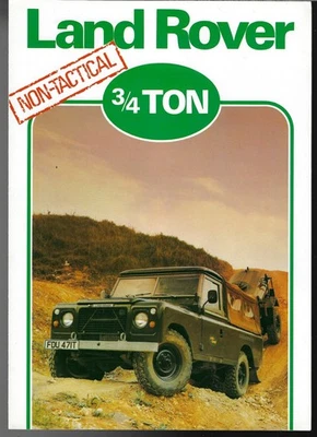 Land Rover Series III 109" 3/4 Ton Non-Tactical Military 1980-1981 UK Brochure - Image 1 of 2