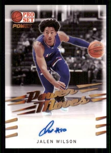 2021-22 Leaf Pro Set Power Power Moves Bronze #PMJW1 Jalen Wilson - Picture 1 of 2