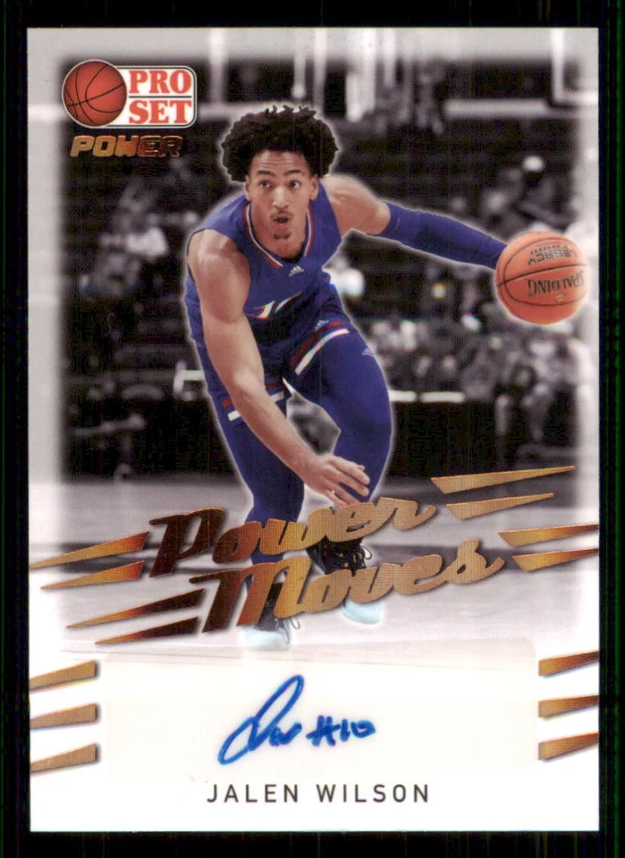 2021-22 Leaf Pro Set Power Power Moves Bronze #PMJW1 Jalen Wilson - Image 1 of 2