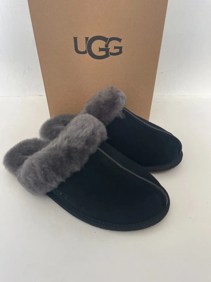 UGG Scuffette Li Slipper for Women, Size 8 - Black